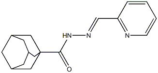 N'-(2-pyridinylmethylene)-1-adamantanecarbohydrazide Struktur