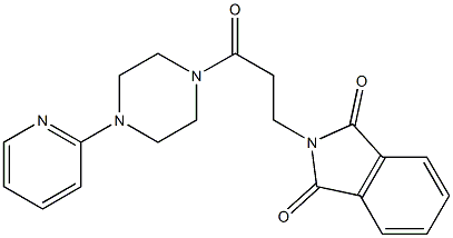 2-[3-oxo-3-(4-pyridin-2-ylpiperazin-1-yl)propyl]-1H-isoindole-1,3(2H)-dione Struktur