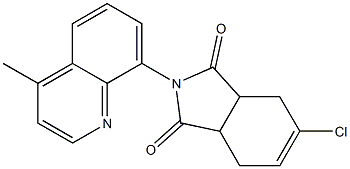 5-chloro-2-(4-methylquinolin-8-yl)-3a,4,7,7a-tetrahydro-1H-isoindole-1,3(2H)-dione Struktur