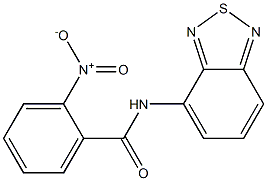 N-(2,1,3-benzothiadiazol-4-yl)-2-nitrobenzamide Struktur