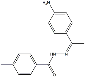 N'-[1-(4-aminophenyl)ethylidene]-4-methylbenzohydrazide Struktur