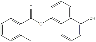 5-hydroxy-1-naphthyl 2-methylbenzoate Struktur