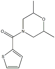 2,6-dimethyl-4-(2-thienylcarbonyl)morpholine Struktur