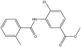 methyl 4-chloro-3-[(2-methylbenzoyl)amino]benzoate Struktur