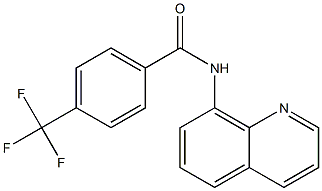 N-(8-quinolinyl)-4-(trifluoromethyl)benzamide Struktur