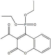 diethyl 3-acetyl-2-oxo-2H-chromen-4-ylphosphonate Struktur