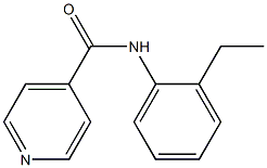 N-(2-ethylphenyl)isonicotinamide Struktur