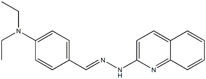 4-(diethylamino)benzaldehyde 2-quinolinylhydrazone Struktur