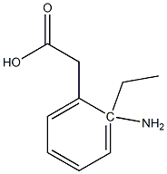 2-Amino-2-ethylphenylacetic acid Struktur