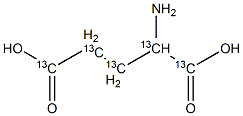 DL-Glutamic  acid-13C5 Struktur