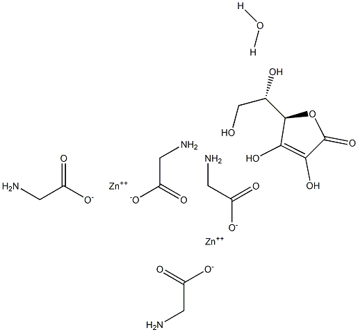 Zinc Ascorbate Zinc Glycinate, Monohydrate, 26%, Powder Struktur