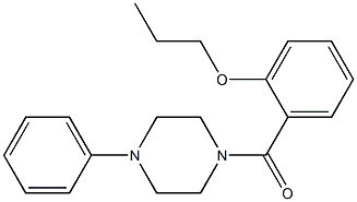 (4-phenyl-1-piperazinyl)(2-propoxyphenyl)methanone Struktur