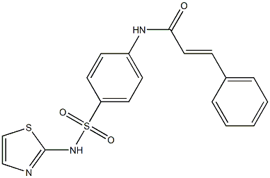 (E)-3-phenyl-N-{4-[(1,3-thiazol-2-ylamino)sulfonyl]phenyl}-2-propenamide Struktur