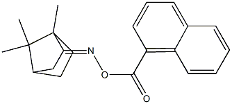 N-(1-naphthoyloxy)-N-(1,7,7-trimethylbicyclo[2.2.1]hept-2-ylidene)amine Struktur