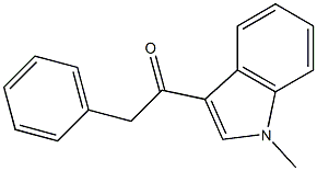 1-(1-methyl-1H-indol-3-yl)-2-phenyl-1-ethanone Struktur