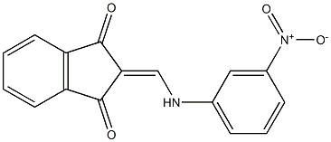 2-[(3-nitroanilino)methylene]-1H-indene-1,3(2H)-dione Struktur