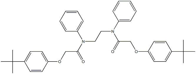 2-[4-(tert-butyl)phenoxy]-N-[2-({2-[4-(tert-butyl)phenoxy]acetyl}anilino)ethyl]-N-phenylacetamide Struktur