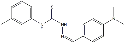 2-{(Z)-[4-(dimethylamino)phenyl]methylidene}-N-(3-methylphenyl)-1-hydrazinecarbothioamide Struktur