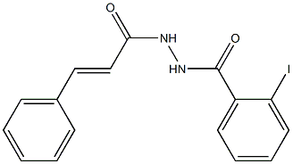 2-iodo-N'-[(E)-3-phenyl-2-propenoyl]benzohydrazide Struktur