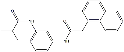 2-methyl-N-(3-{[2-(1-naphthyl)acetyl]amino}phenyl)propanamide Struktur