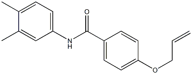 4-(allyloxy)-N-(3,4-dimethylphenyl)benzamide Struktur