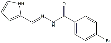 4-bromo-N'-[(E)-1H-pyrrol-2-ylmethylidene]benzohydrazide Struktur