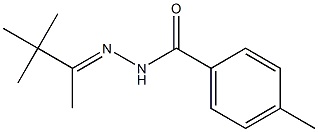 4-methyl-N'-[(E)-1,2,2-trimethylpropylidene]benzohydrazide Struktur