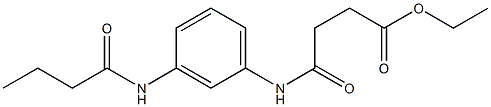 ethyl 4-[3-(butyrylamino)anilino]-4-oxobutanoate Struktur