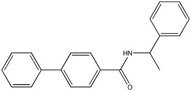 N-(1-phenylethyl)[1,1'-biphenyl]-4-carboxamide Struktur