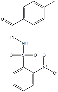 N'-(4-methylbenzoyl)-2-nitrobenzenesulfonohydrazide Struktur