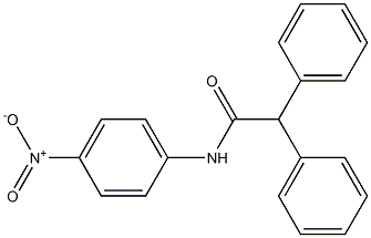 N-(4-nitrophenyl)-2,2-diphenylacetamide Struktur