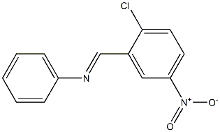 N-[(E)-(2-chloro-5-nitrophenyl)methylidene]-N-phenylamine Struktur