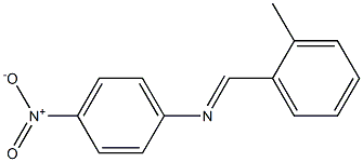 N-[(E)-(2-methylphenyl)methylidene]-N-(4-nitrophenyl)amine Struktur