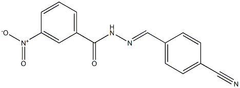 N'-[(E)-(4-cyanophenyl)methylidene]-3-nitrobenzohydrazide Struktur