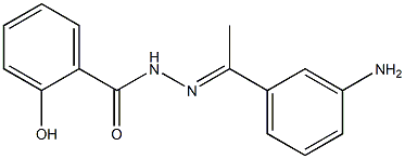 N'-[(E)-1-(3-aminophenyl)ethylidene]-2-hydroxybenzohydrazide Struktur