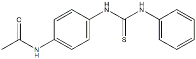 N-{4-[(anilinocarbothioyl)amino]phenyl}acetamide Struktur