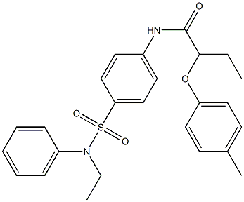 N-{4-[(ethylanilino)sulfonyl]phenyl}-2-(4-methylphenoxy)butanamide Struktur