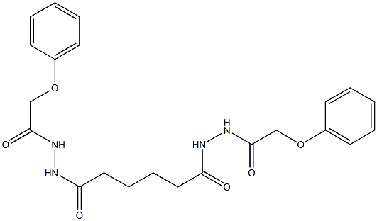 N'-{6-oxo-6-[2-(2-phenoxyacetyl)hydrazino]hexanoyl}-2-phenoxyacetohydrazide Struktur