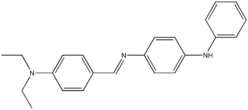 N-(4-anilinophenyl)-N-{(E)-[4-(diethylamino)phenyl]methylidene}amine Struktur