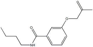 N-butyl-3-[(2-methyl-2-propenyl)oxy]benzamide Struktur