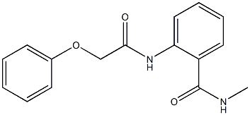 N-methyl-2-[(2-phenoxyacetyl)amino]benzamide Struktur