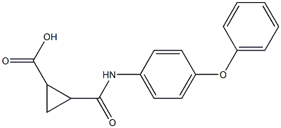 2-[(4-phenoxyanilino)carbonyl]cyclopropanecarboxylic acid Struktur