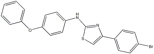 N-[4-(4-bromophenyl)-1,3-thiazol-2-yl]-N-(4-phenoxyphenyl)amine Struktur