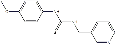 N-(4-methoxyphenyl)-N'-(3-pyridinylmethyl)thiourea Struktur