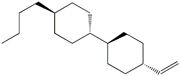 1-Butyl- trans -4-(trans-4-vinylcyclohexyl) Cyclohexane Struktur