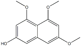 4,5,7-trimethoxynaphthalen-2-ol Struktur