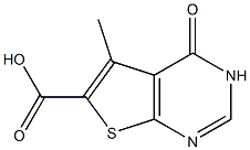 5-Methyl-4-oxo-3,4-dihydro-thieno[2,3-d]pyrimidine-6-carboxylic acid ,97% Struktur