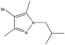 4-bromo-1-isobutyl-3,5-dimethyl-1H-pyrazole Struktur