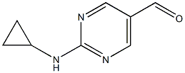 2-(cyclopropylamino)pyrimidine-5-carbaldehyde Struktur