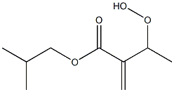 2-Methylene-3-hydroperoxybutyric acid 2-methylpropyl ester Struktur